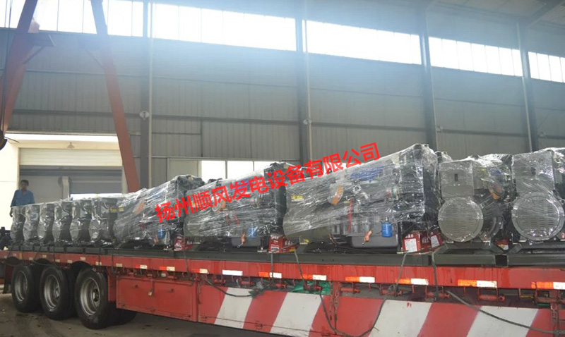 扬州顺风45台75KW柴油发电机组发往黑龙江大庆